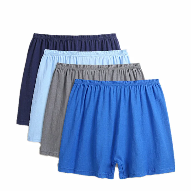 

Underwear Cotton Male Family Underpants Breathable Soft Men's Shorts Loose Home High Waist Boxers Men
