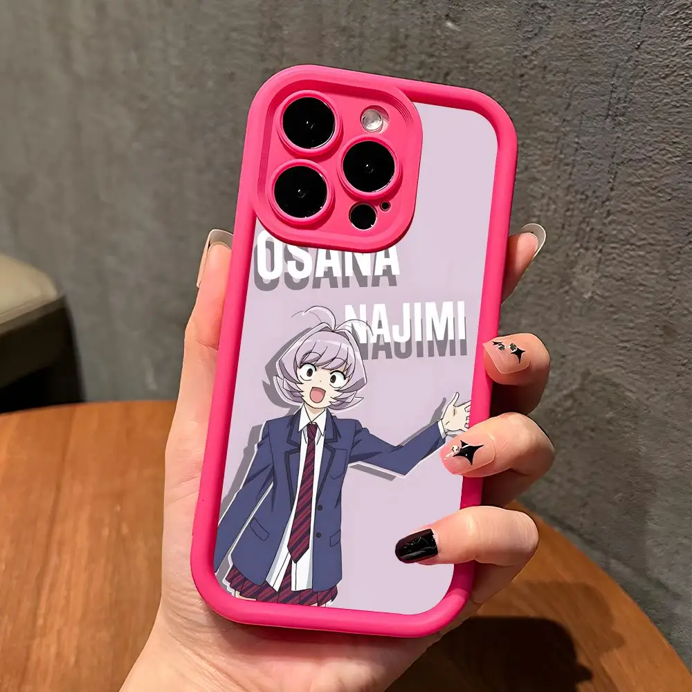 Чехол для телефона с аниме-дизайном Надзими Осана для iPhone 17 16 15 14 13 12 11 Air Pro Max Plus, красный, мягкий, из ТПУ, противоударный (art.: 3920daadee999) - 3920daadee999