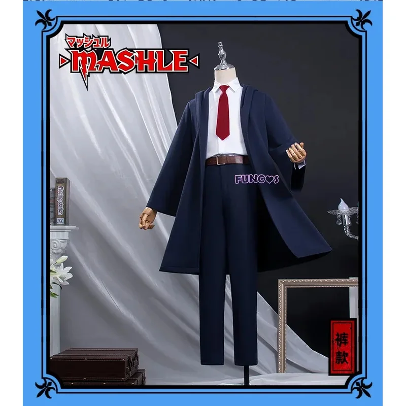 Аниме Mashle Magic and Muscles Косплей Костюм Парик Mash Lance Lemon Dot Finn Rayne Academy Униформа Синий