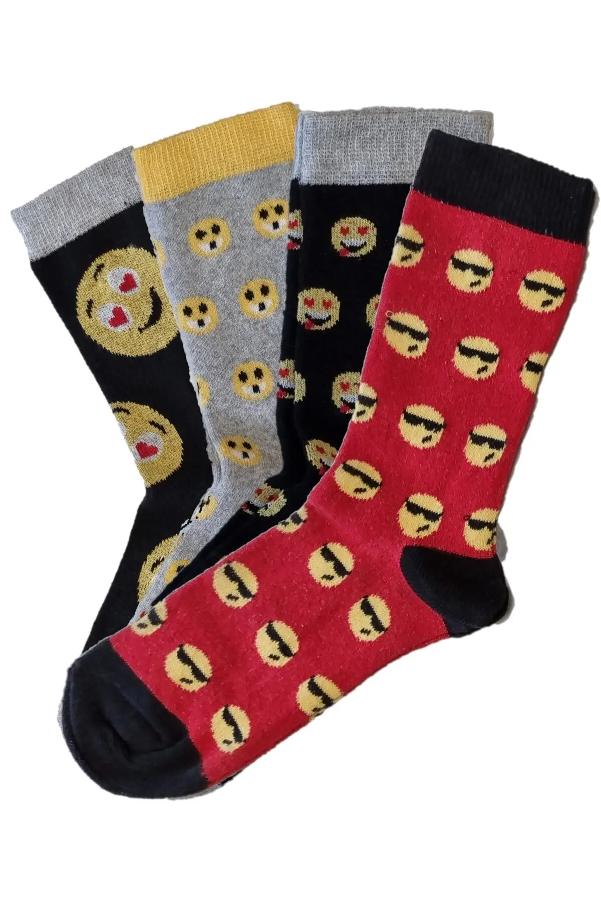 

4-piece children's socks cotton-elastane black medium underwear