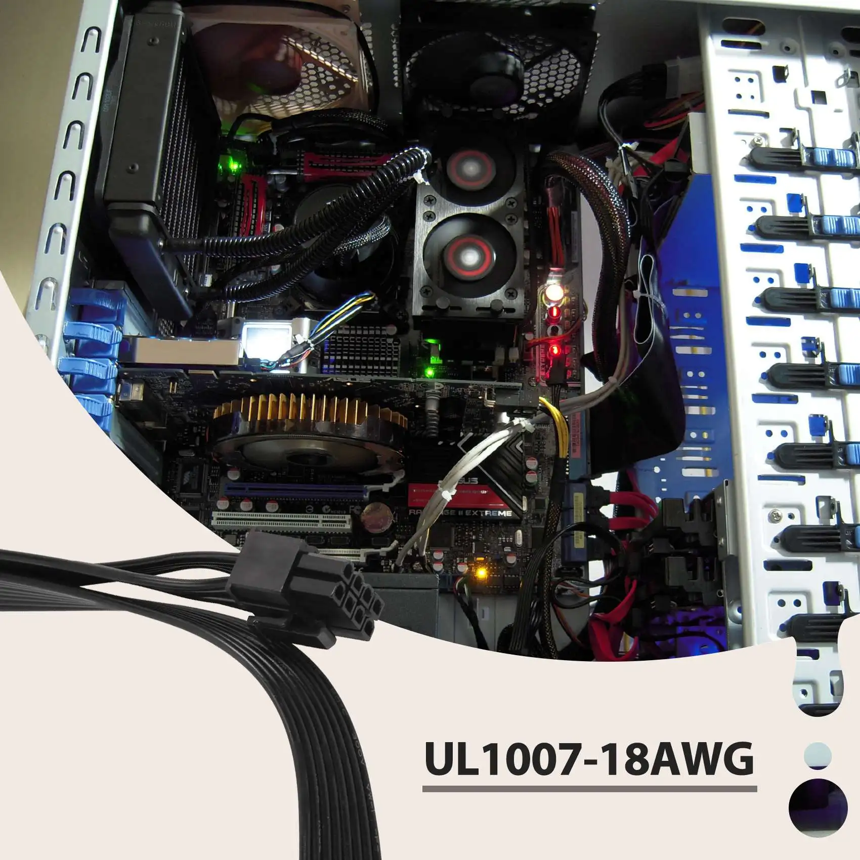 Рисунок 5 - Кабель питания PCI-E с 8 контактами на два