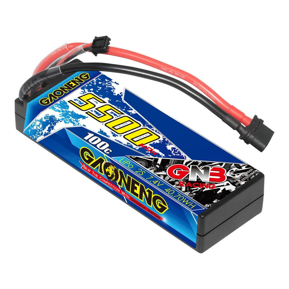 Gaoneng GNB 2S 7.4V 5500mAh 100C Hardcase Lipo XT90