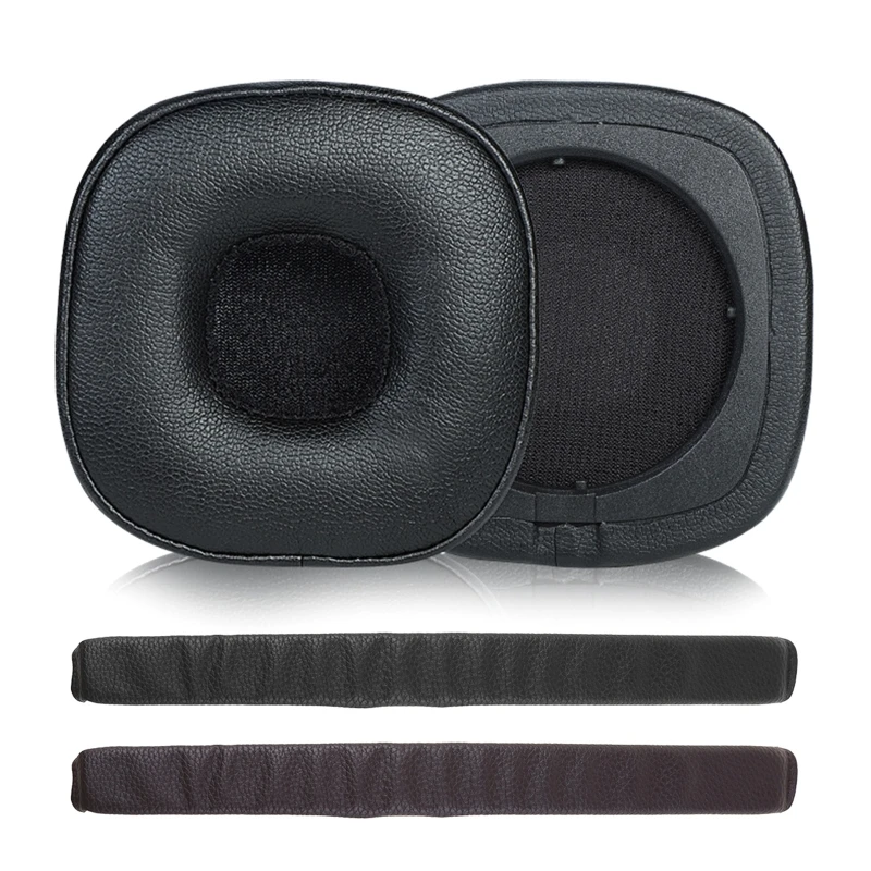 

Leather Cushion Earpads Compatible with Major 4 Headset Earmuffs Memory Foam Covers Earpads Headphone Ear Pads HeadBand