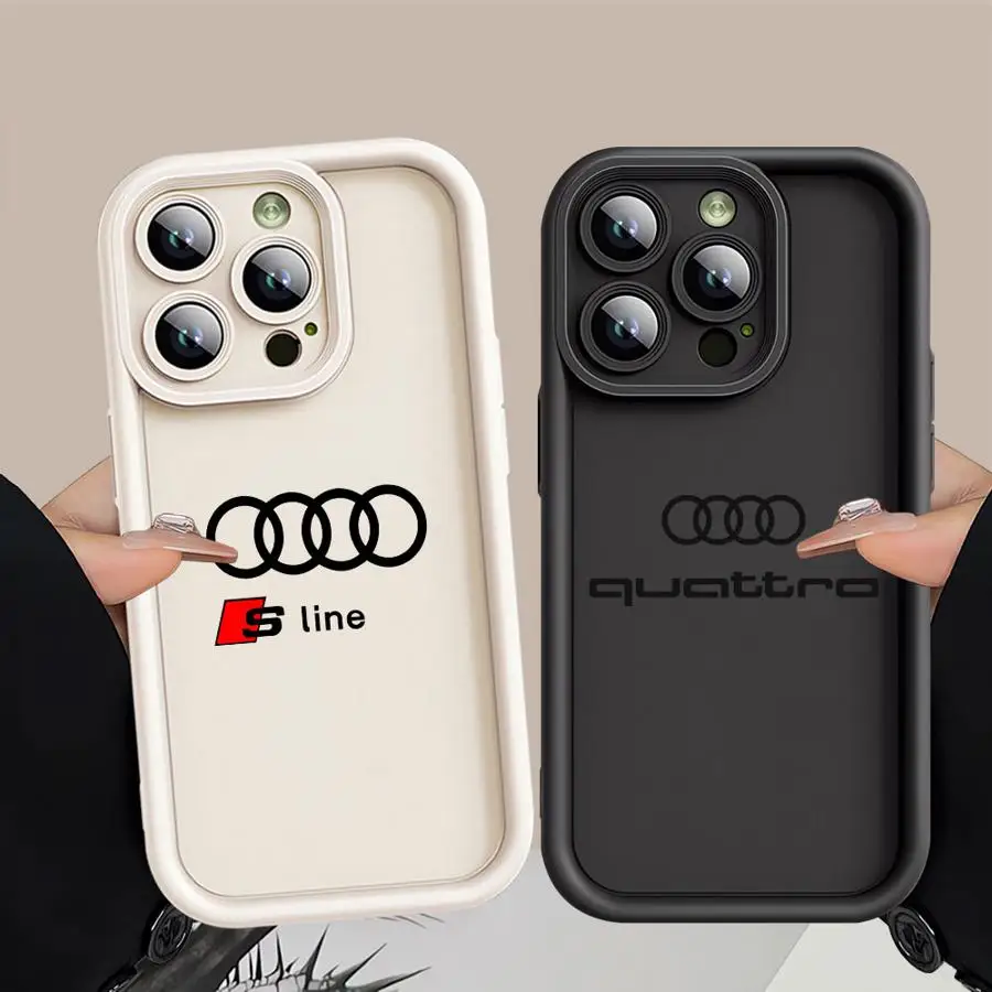 A-Audi-RS спортивный автомобильный чехол для телефона Apple iPhone 16 11 13 15 12 14 Pro Max Plus