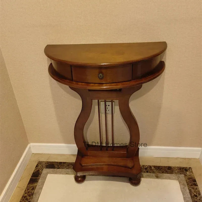 Американский консольный столик из цельного дерева для домашнего использования