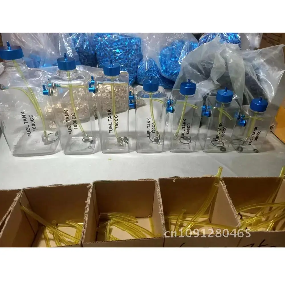 300-1600CC Больше прозрачный пластиковый радиоуправляемый топливный бак с