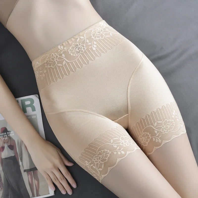 

Women Belly Tightening Buttock Lifting Body Shaping Mesh High Waist Post-natal Bodybuilding Flat Angle Safety Pants Body Shaper