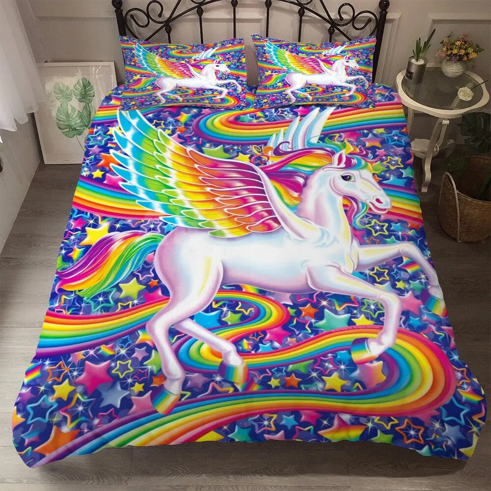 

Cartoon Lovely Kids Duvet Cover Set Children all kinds of models Bedding Set Single Bedding and Bed Sets Home Textile Unicorn