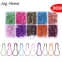 300pcs assorted bulb safety pins gourd shaped pins knitting crochet stitch markers with storage box diy sewing accessories