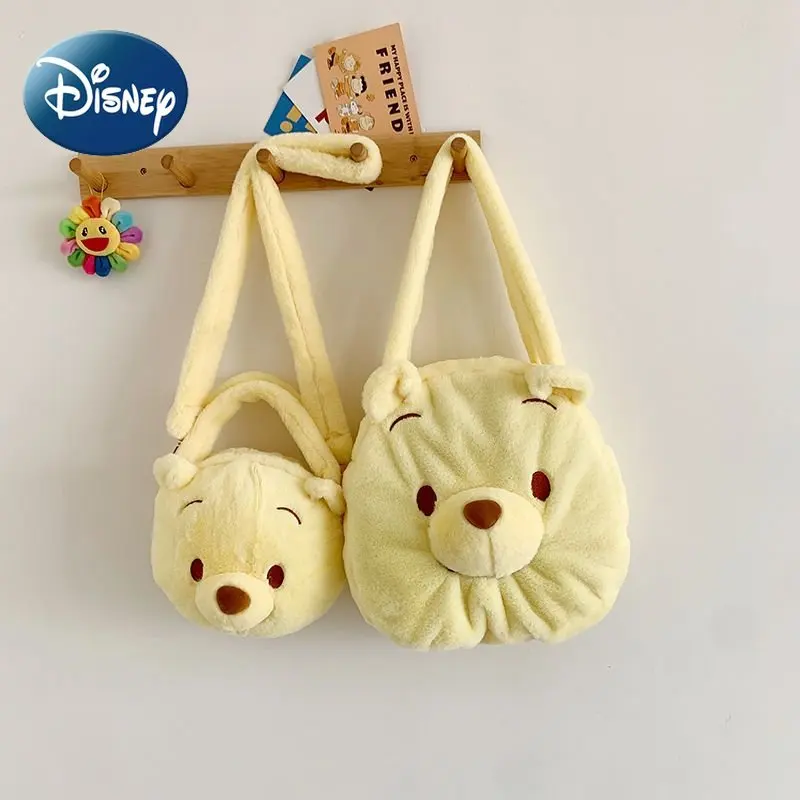 Disney Pooh Bear Crossbody Bag for Female Cute Casual Large Capacity Shoulder Bag Purses and Handbags