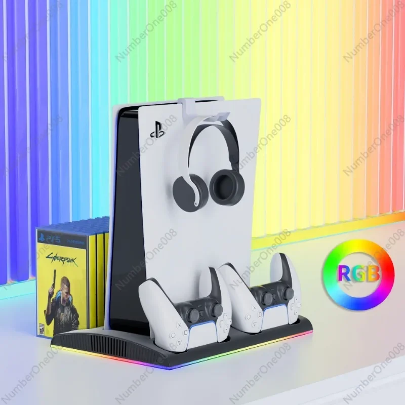 Многофункциональный кронштейн PS5/PS5Slim ручка PS5 двойное сиденье для зарядки