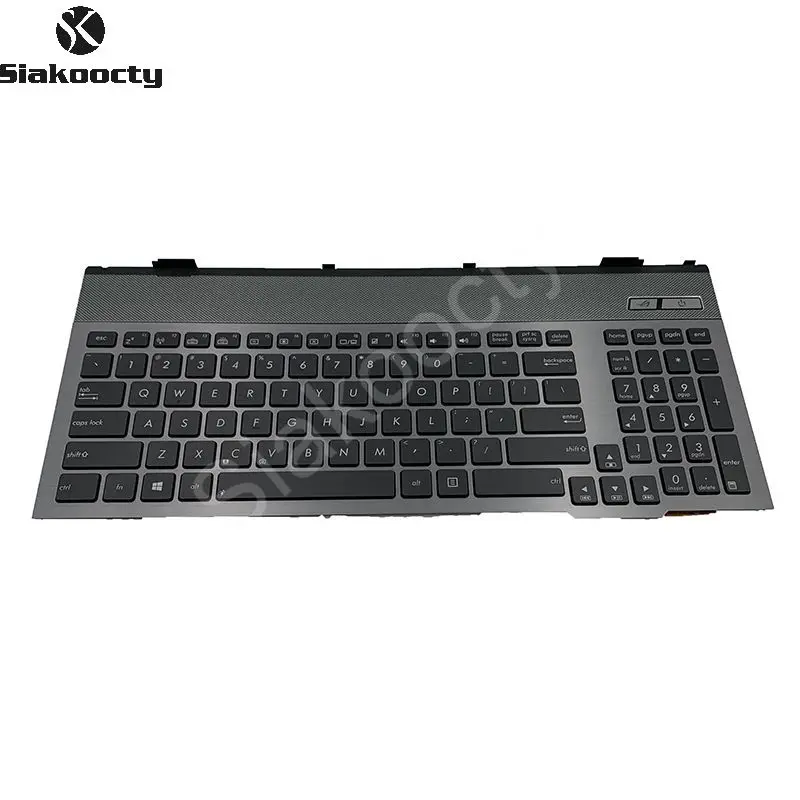 

Siakoocty Original New For ASUS G55 G55VW G57 G57VW US backlit keyboard With Frame