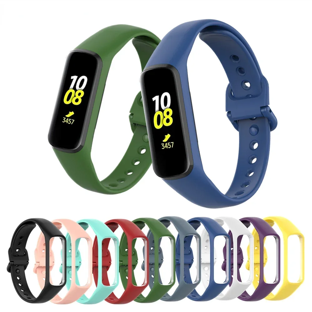 Фото Спортивный ремешок для смарт-часов Samsung Galaxy Fit-e R375, сменный силиконовый браслет для Galaxy Fit-e R375, ремешок для смарт-часов №1