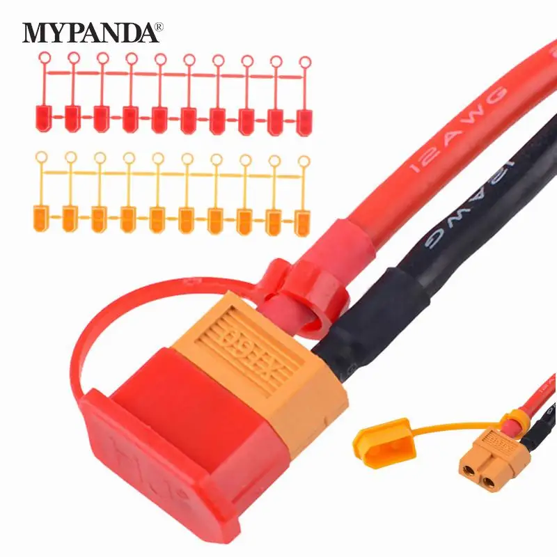 

10 шт., резиновые защитные колпачки XT60 для аккумуляторов Lipo