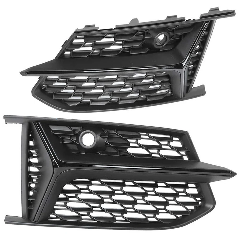 

Glossy Black Mesh RS6 Style Fog Light Grilles Grills for Audi A6 C8 S6 2019 2020