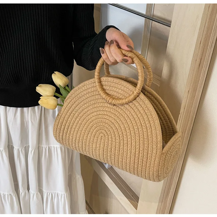 Сумочка Соломенная пляжная сумка для отдыха на море и в западном стиле