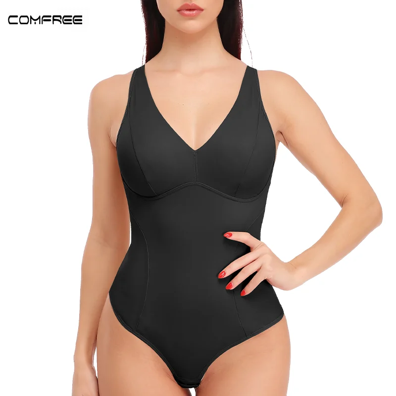Bodysuits Shaper Women Sexy Seamless Waist Trainer Shapewear Corsets COMFREE Abdomen Slimming Thong Bodyshaper Push Up Lingeries