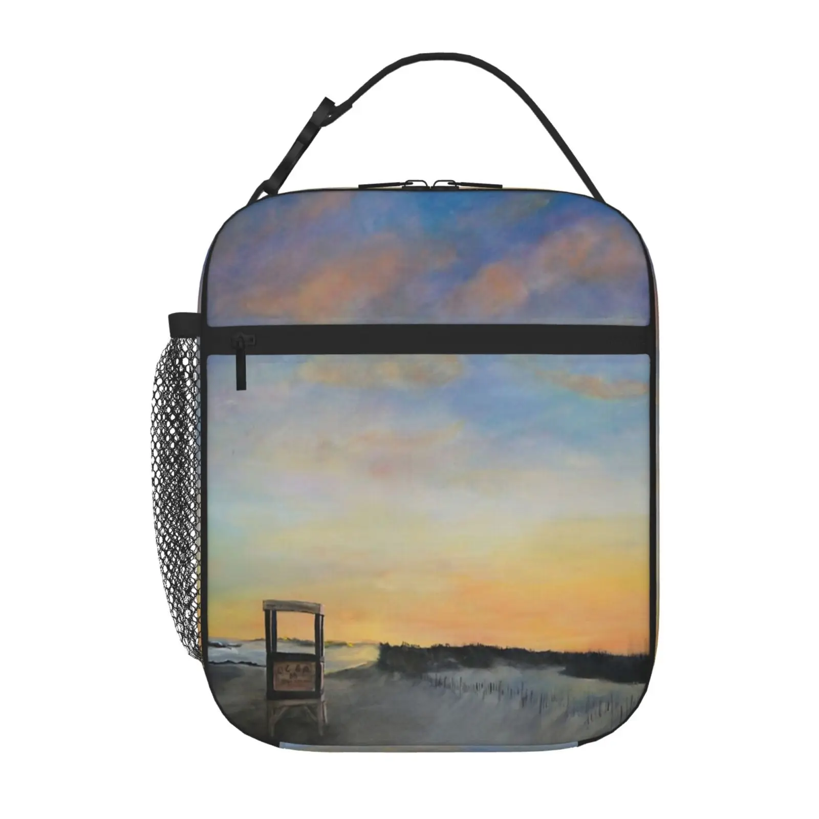 

Ocean City Lifeguard Stand At Sunset Women'S Lunch Bags Thermal Bag Thermal Fridge Bag Picnic Bag Thermo Container