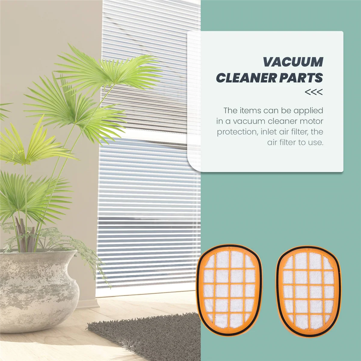 Фильтр для пылесоса Philips FC6822 FC6823 FC6827 FC6908 FC6906 FC6904 2 шт.