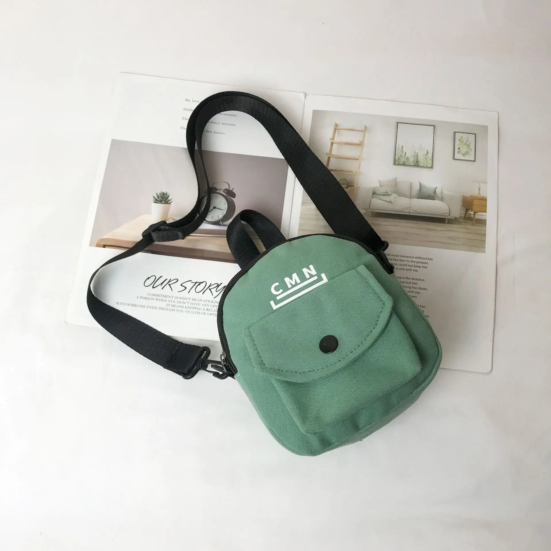 

Version Women's Messenger Bag Ladies Phone Crossbody Bags Tote Outdoor Handbag Mini Canvas Bag for Women Student Shoulder Bag