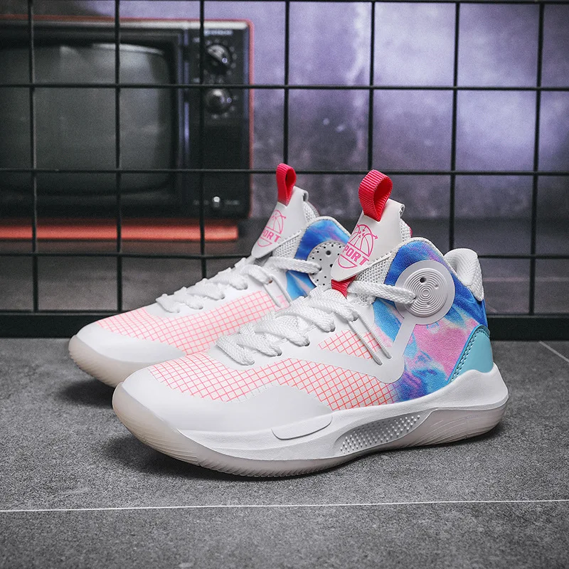 

Баскетбольные кроссовки на толстой подошве для мальчиков, брендовые Нескользящие, спортивная обувь для детей