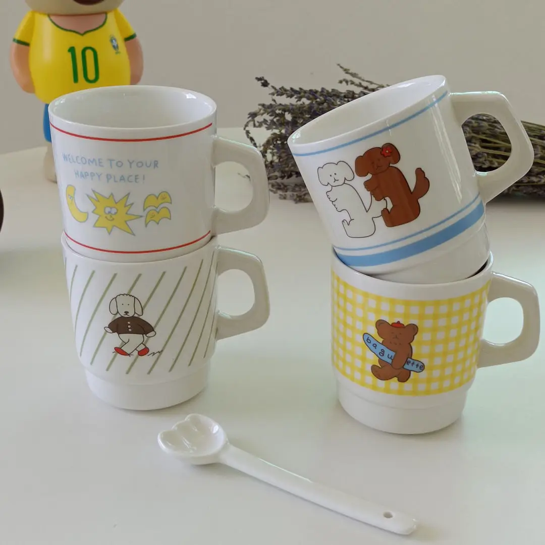 INS bloggers with the same ceramic mug dog skateboard bear s