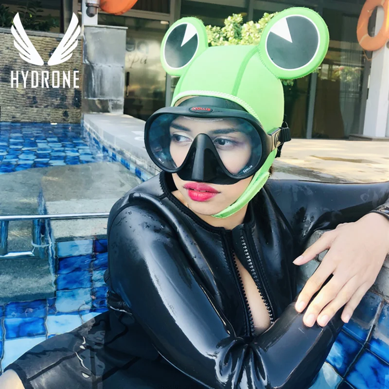 

Scuba Diving Mask Snorkel 3MM Neoprene Frog Dive Wetsuit Hood Diving Hood Hat Cap Underwater Sunscreen Anti-UV Warm Freediving