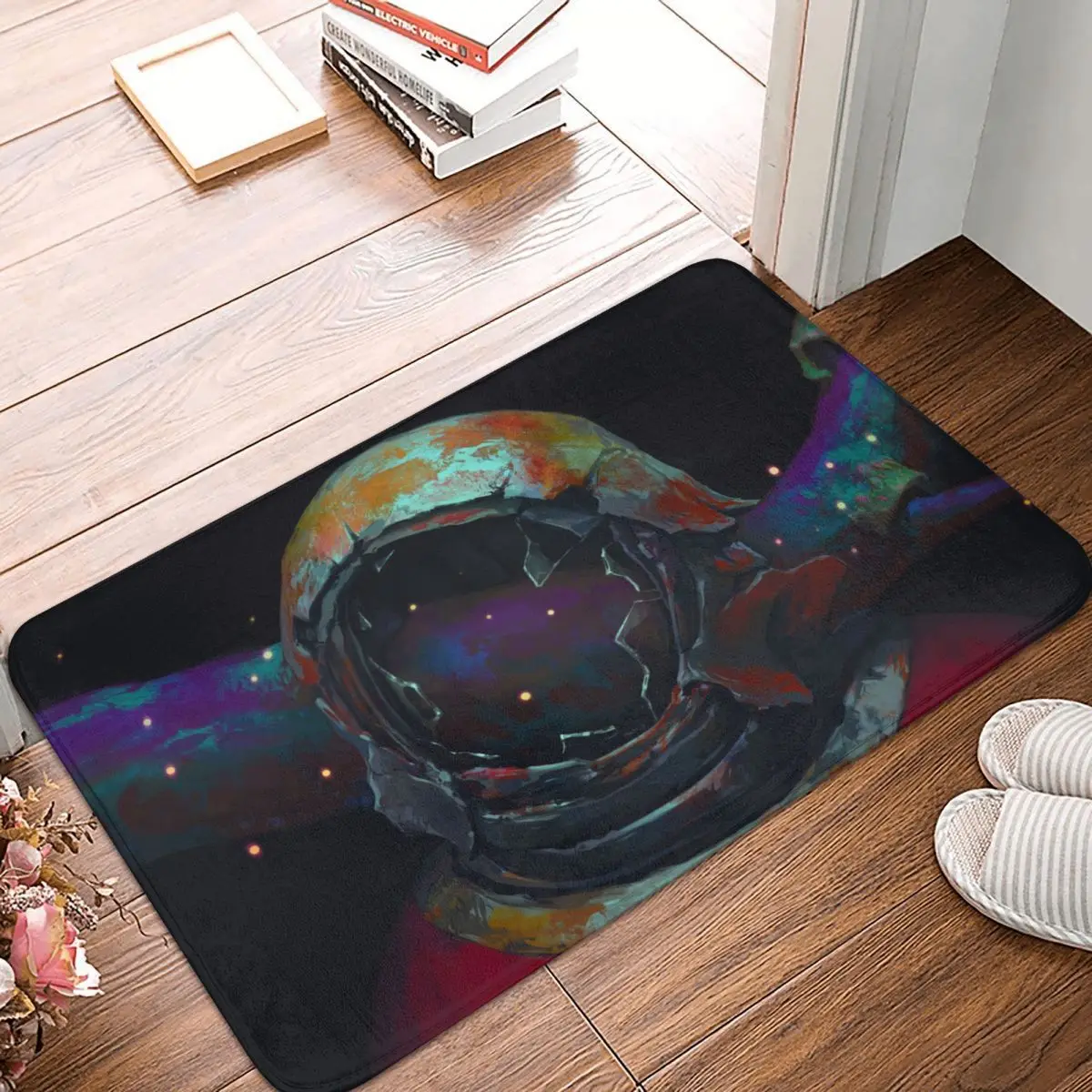 

Astronaut And Space Anti-Slip Doormat Bath Mat Broken Helmet Balcony Carpet Welcome Rug Bedroom Decorative