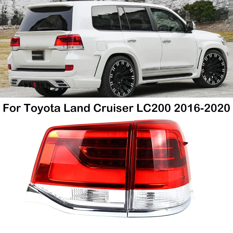 Для Toyota Land Cruiser LC200 2016 2017 2018 2019 2020 Автомобильный светодиодный задний фонарь