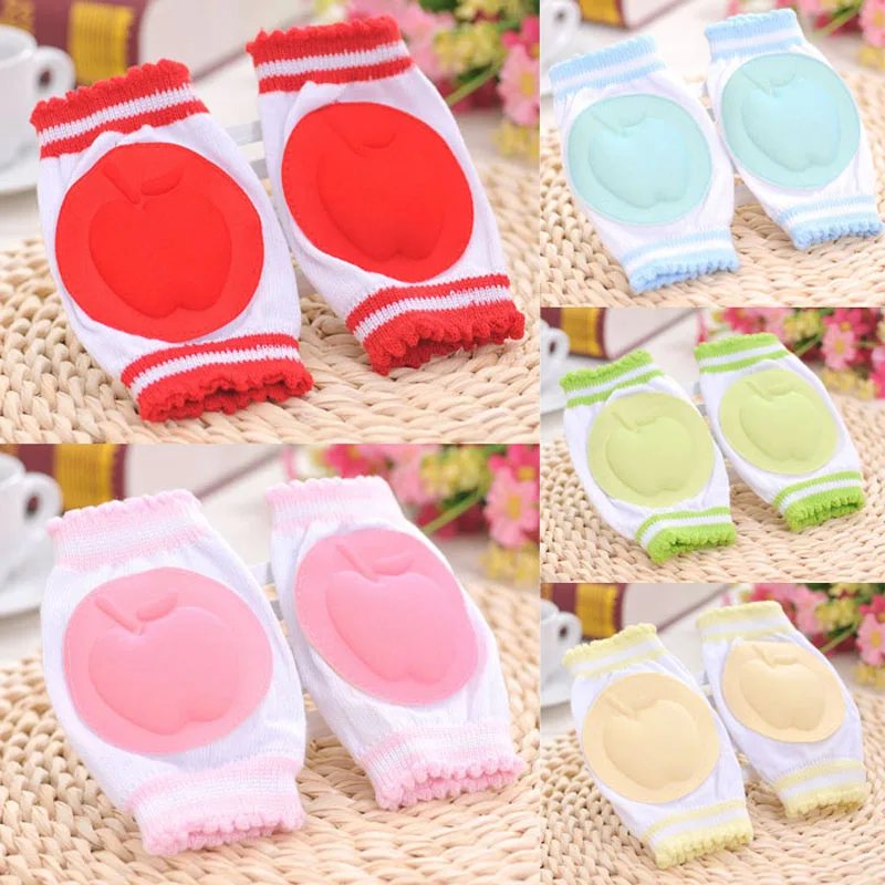 

1Pair Baby Knee Pads Leg Warmers Baby Children Cotton Mesh Breathable Safety Crawling Elbow Cushion Baby Childish Knee Protector