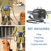 petkit outdoor waist pack set explosion proof punch medium and large dogs stretch leash reflective sports walking dog waist pack