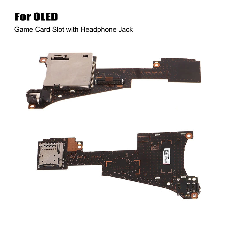 

Game Card Slot TF Card Slot Micro Sd Socket Board Reader With Headset Headphone Audio Jack Socket Board For Switch OLED