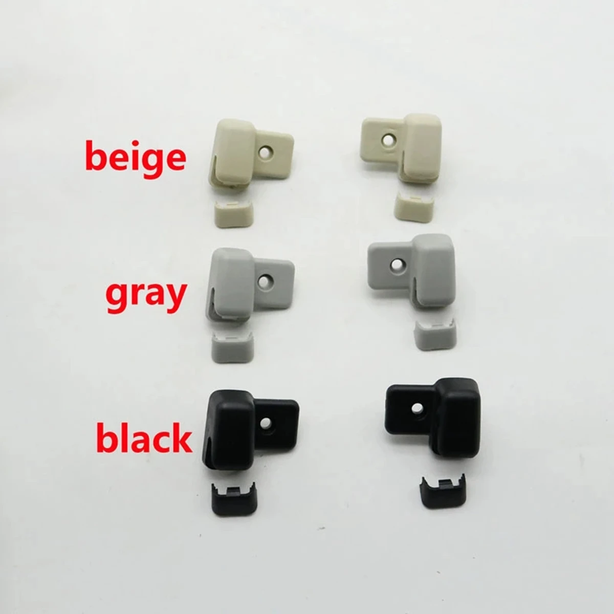 

Car Roof Side Sunvisor Sun Visor Fixed Clip Buckle Hook Bracket For-BMW Mini R55 R56 R60 2007-2014 Grey
