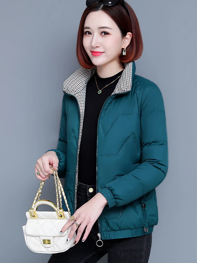 Роскошные женские пуховики зима 2024 новые маленькие свободные куртки на флисовой