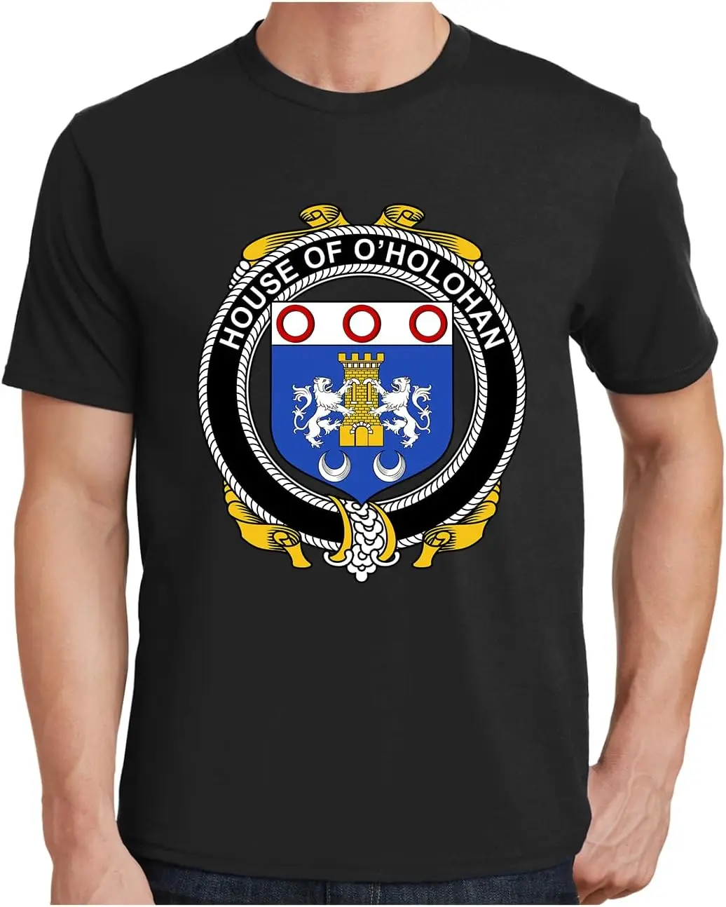 Мужская футболка с геральдией и ирландским домом О'Хохан