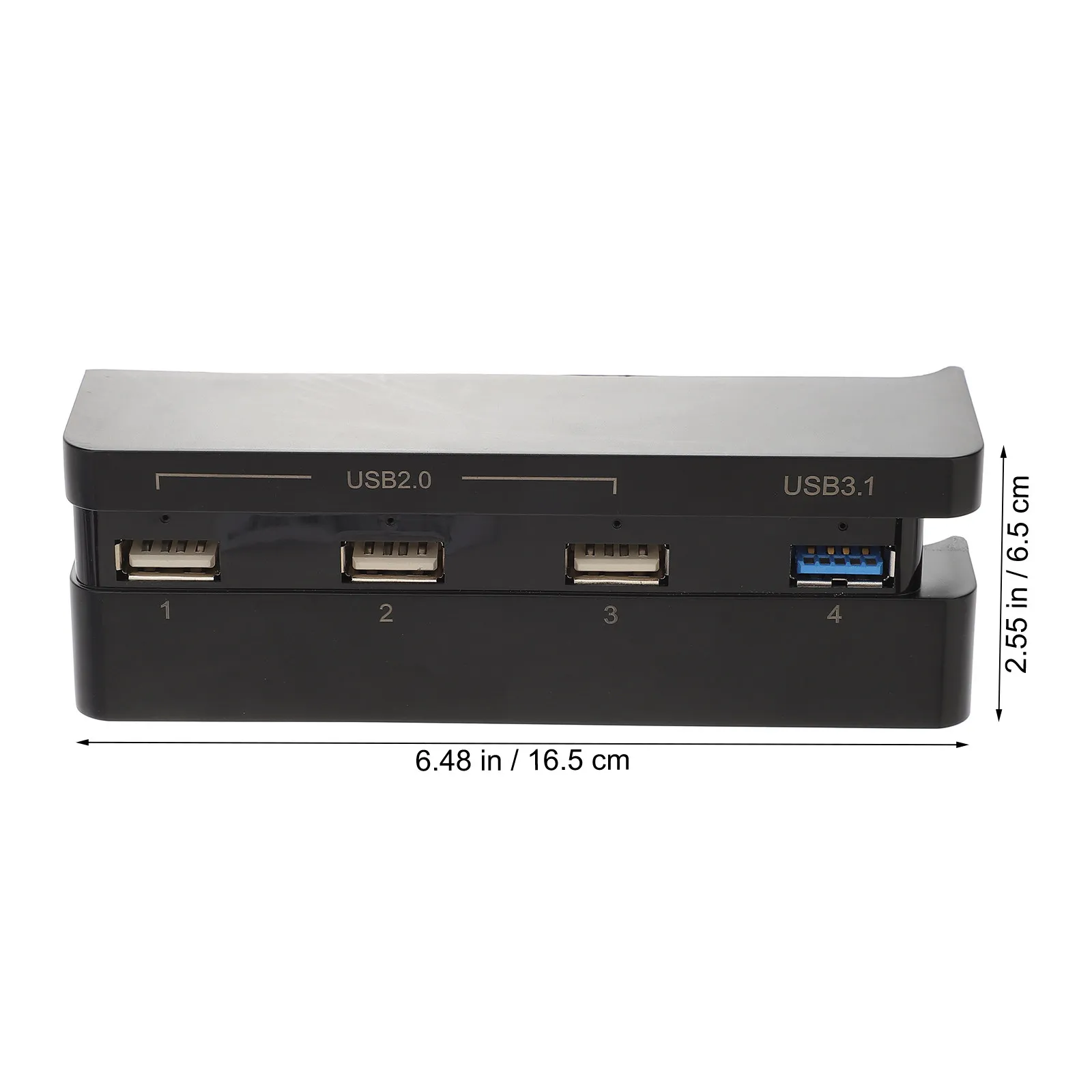 Фото USB-хаб-расширитель для игровых консолей, совместимый с PS4 Slim, ПК, ноутбуками, USB 2.0/3.1, поддержка нескольких устройств, не требует драйверов №3