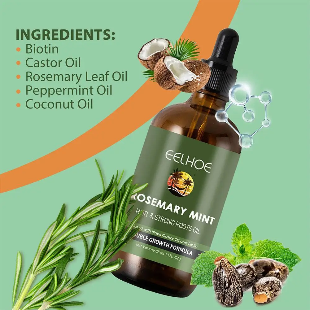 

Rosemary Hair Care Essential Oil Anti-frizz Growth Care 88ml Hair Serum Anti Loss Nourishing Scalp Promote Serum