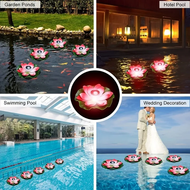Внешнее освещение для сада искусственный Лотос
