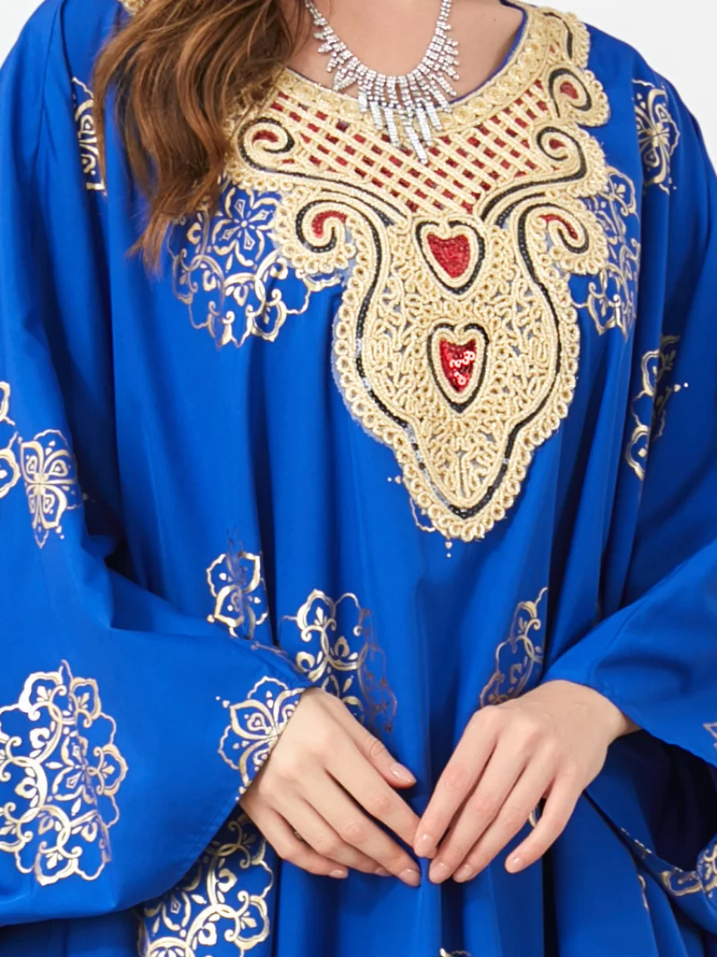 Morocco Party Dress Muslim Women Abaya Prayer Caftan Batwing Sleeve Robe India Abayas Dubai Turkey Longue Vestidos Largos 2022