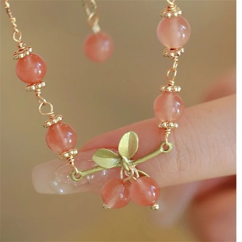 Новый браслет с изображением леса вишни старинная ветряная колокольчица Орхидея