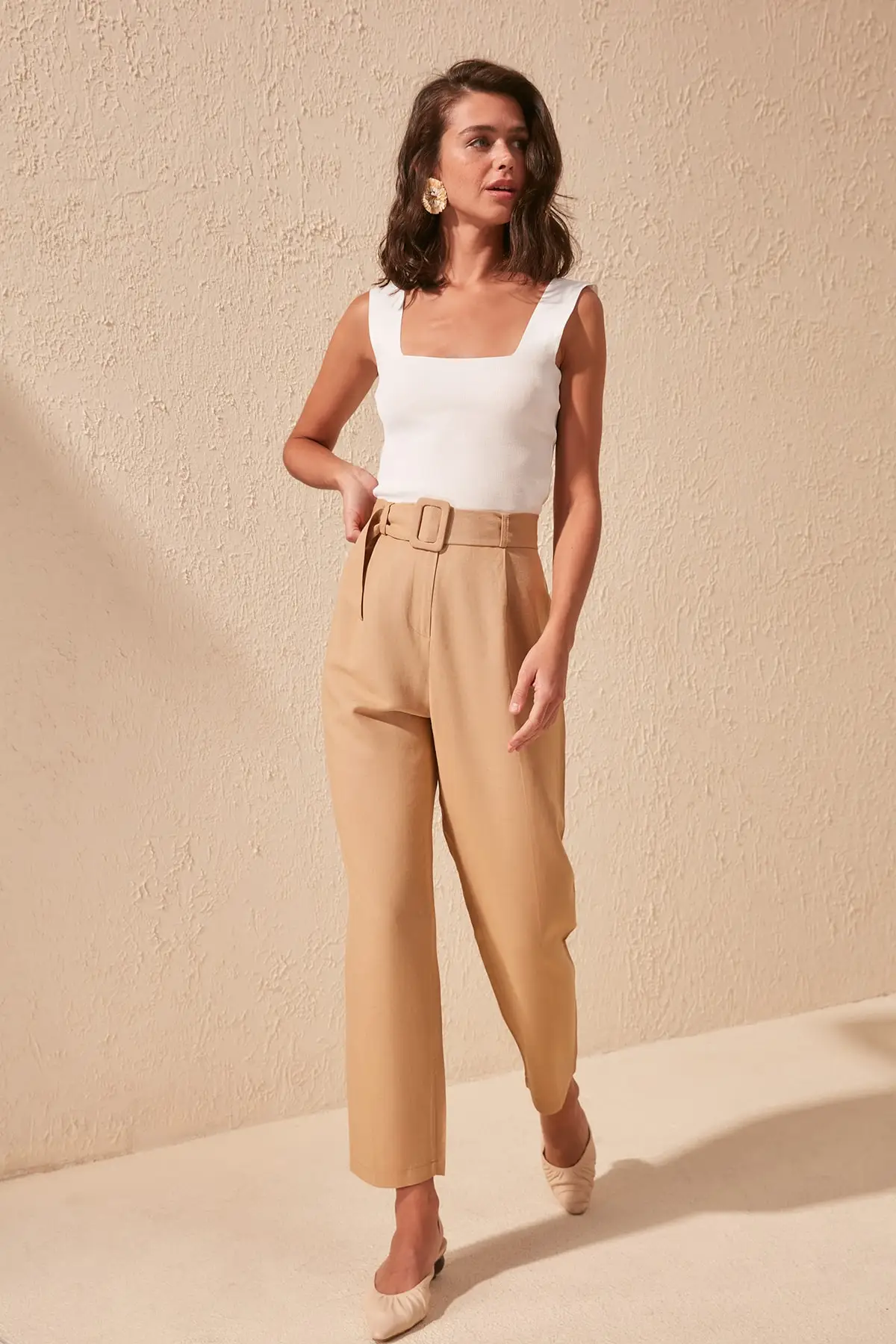 Льняные брюки TWOSS20PL0256 | Женская одежда