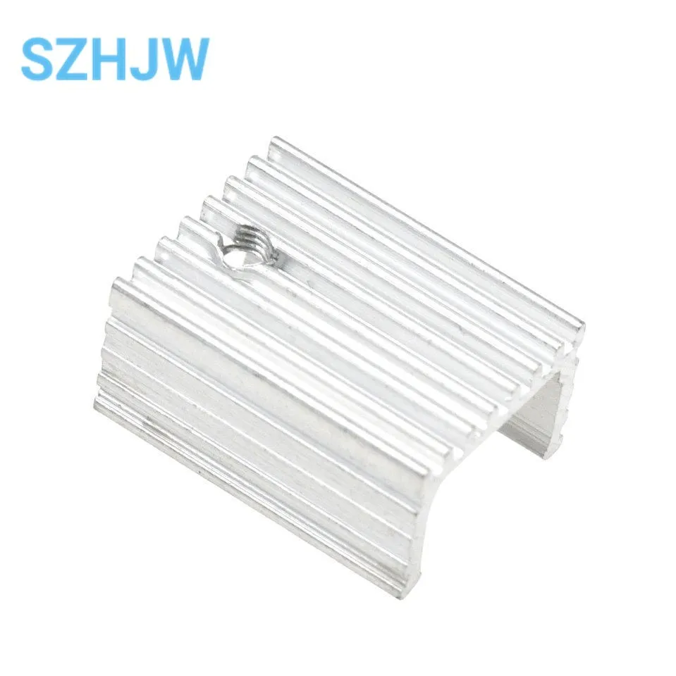 10 шт. Радиатор кулер радиатор 15x10x2 0 мм Высокое качество Серебряный 220 транзистор