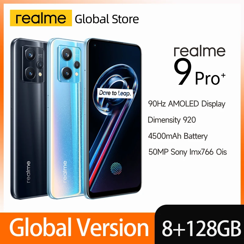 

Смартфон realme 9 Pro Plus 5G 8 + 128G, 920 дюймов, камера sony imx766, 60 Вт, superdart amoled дисплей