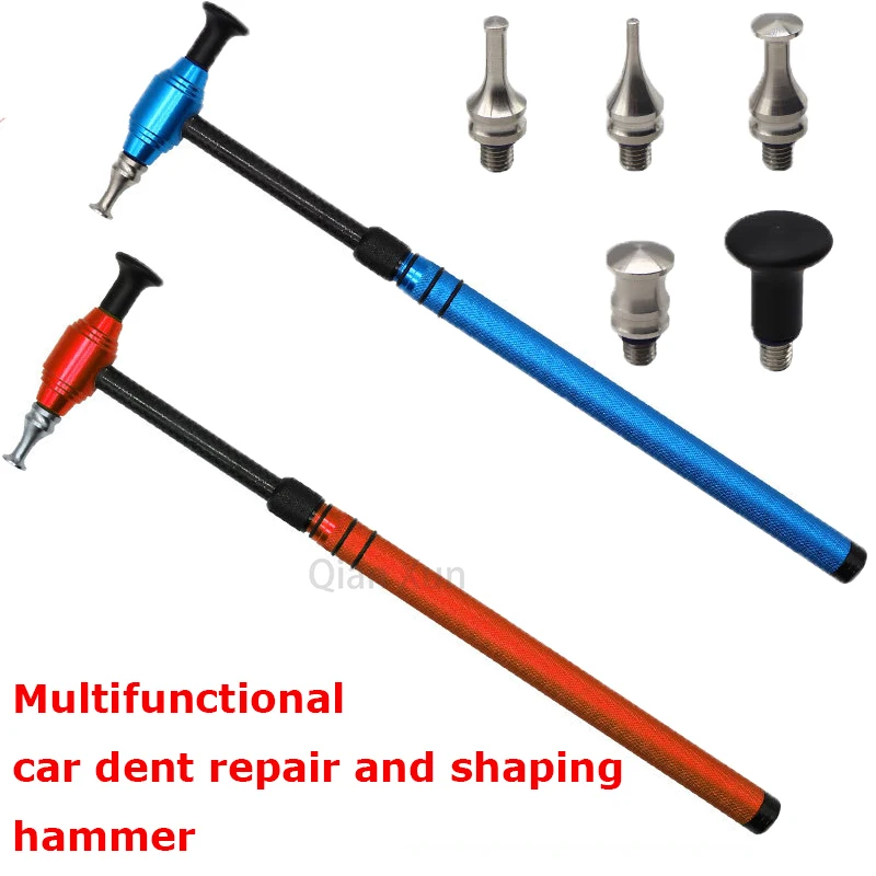 

Car Dent Repair Hammer Non-marking Carbon Fibre Body Sheet Metal Dent Repair Carbon Fiber Hammer Leveling Tool Adjustable Length