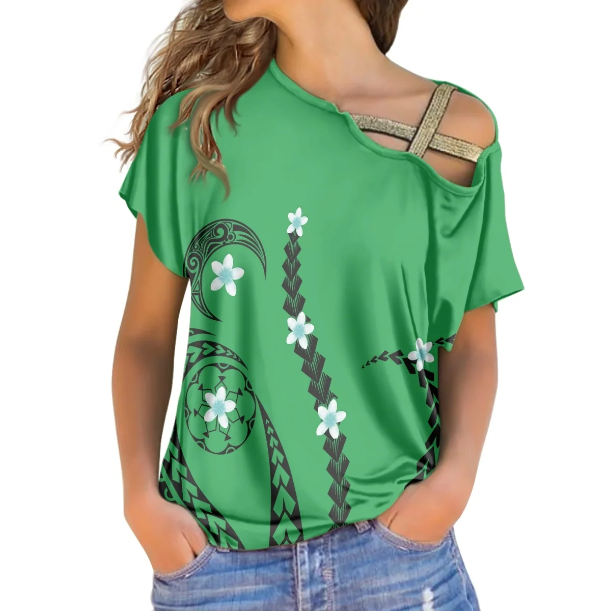 

Женский пикантный Топ, летний женский свободный пуловер, блузки, новая футболка с открытыми плечами и короткими рукавами, женская повседневная одежда