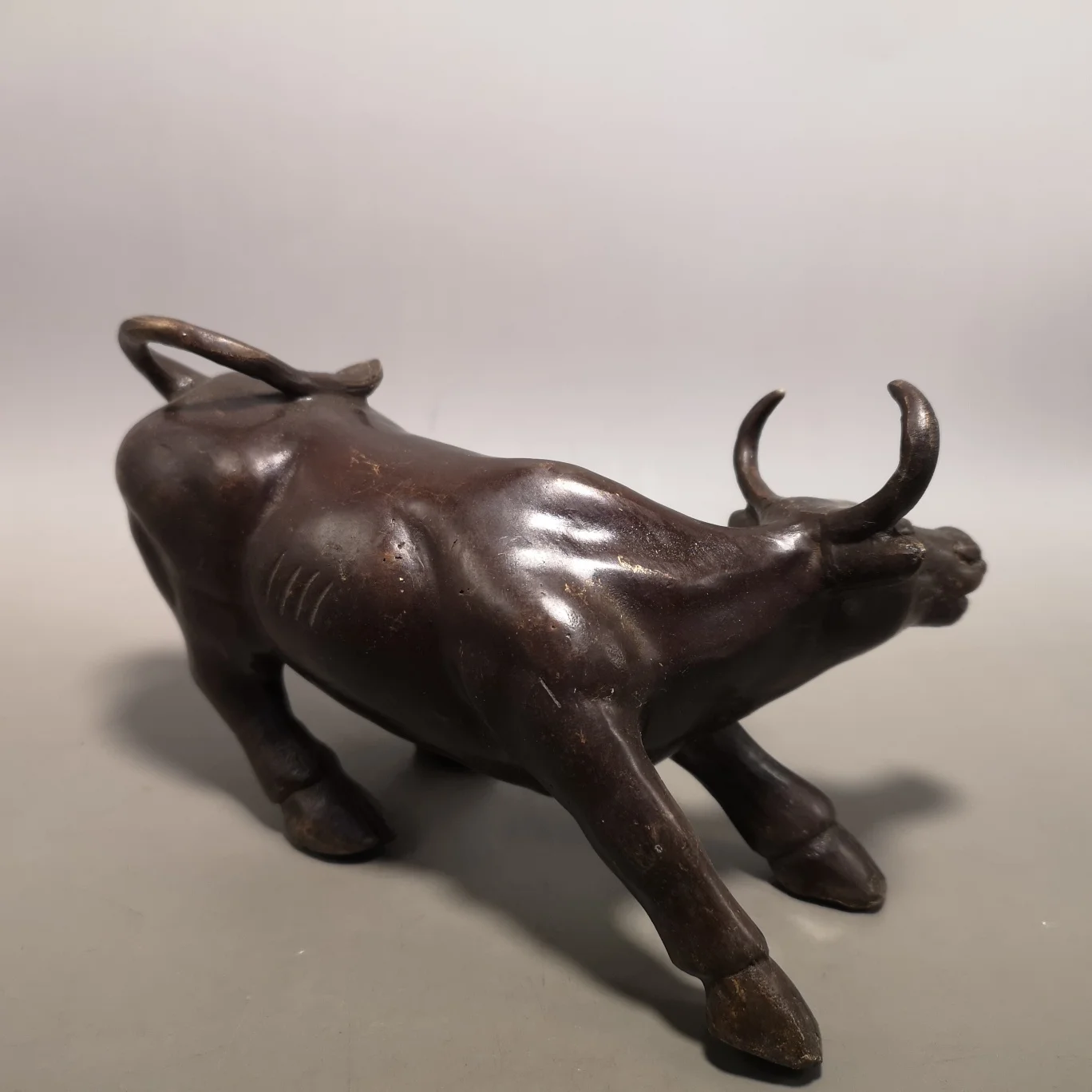 Винтажная настенная уличная статуя быка животное корова украшение скульптура