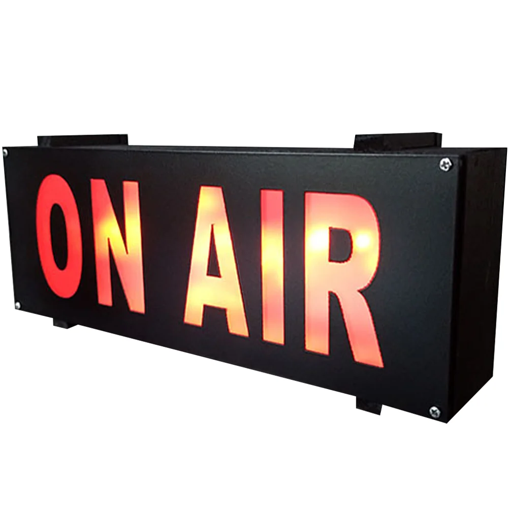 

Recording Light LED Sign Desktop Broadcast Warning Do Not Disturb Studio Working Operated Black Decor