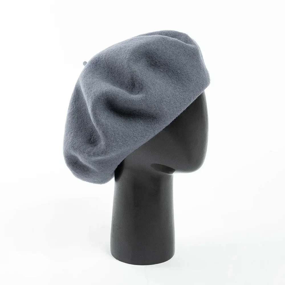 2024 Новые большие береты из 100% шерсти для женщин осень-зима большой берет 32 см
