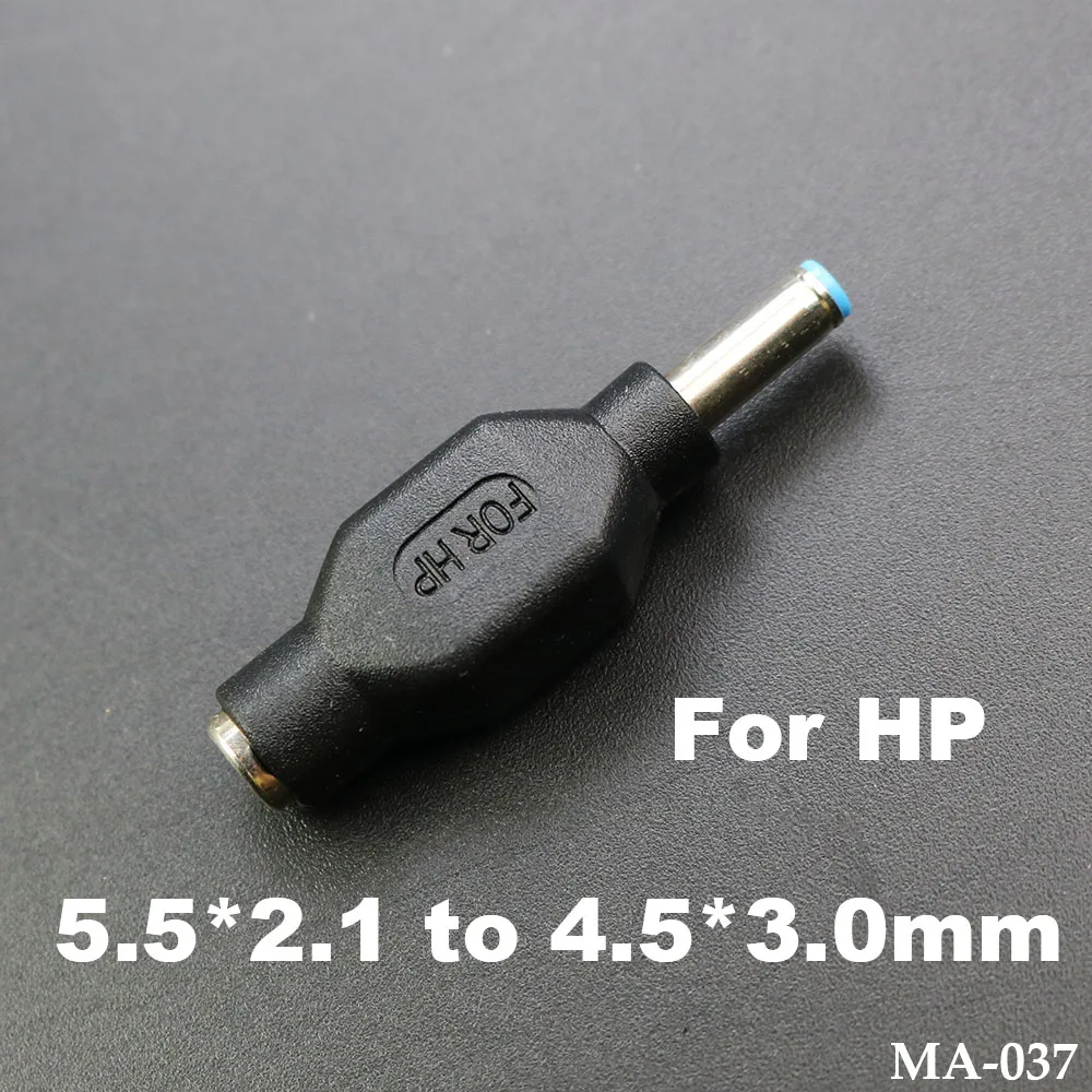 

DC Jack 5.5x2.1mm Female to 4.5x3.0mm Male DC Power Adapter 5.5*2.1 to 4.5*3.0 For HP ENVY Laptops