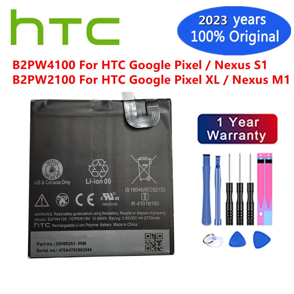 

New 100% Original Battery For HTC Google Pixel XL / Pixel / Nexus S1 M1 S 1 M 1 Replacement Batteries Bateria B2PW4100 B2PW2100